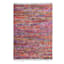 (D410) Polar Chindi Fleece Multicolor Area Rug, 5x7