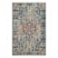 (B518) Luna Medallion Multi-Colored Accent Rug with Fringe, 3x5
