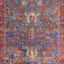 (B524) Found & Fable Sergio Blue & Red Area Rug, 5x7