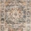 (A407) Halton Distressed Look Slate Rust Runner, 2x7