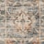 (A407) Halton Distressed Look Slate Rust Accent Rug, 3x5