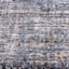 (A410) Strato Hatchure Blue Woven Shag Runner, 2x6