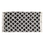 Boho Black Lattice Chindi Accent Rug, 2x4