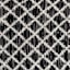 Boho Black Lattice Chindi Accent Rug, 2x4