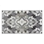 Arrington Grey & White Medallion High-Low Washable Accent Rug, 26x45