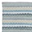 Blue Striped Cotton Chenille Accent Rug, 20x32