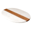 Marble & Wood Oval Serving Board