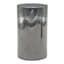 Honeybloom Smoked Grey Glass LED Pillar Candle, 3x5