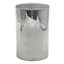 Honeybloom Smoked Grey Glass LED Pillar Candle, 4x6