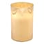 Honeybloom Amber Glass LED Pillar Candle, 4x6