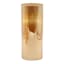 Honeybloom Amber Glass LED Pillar Candle, 4x10