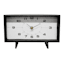Crosby St. Black Metal Rectangle Table Clock, 10"