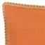 Dynasty Tangerine Oblong Throw Pillow with Jute Trim, 15x20