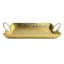 Found & Fable Hammered Gold Rectangle Tray