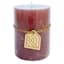 Peach Unscented Pillar Candle, 3x4