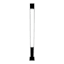 Oversized Black Square Candle Holder, 31.5"
