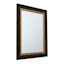 Black & Gold Framed Wall Mirror, 22x28