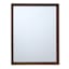 Warm Walnut Rectangle Wall Mirror, 22x28