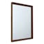 Warm Walnut Rectangle Wall Mirror, 22x28
