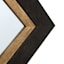 Black & Gold Framed Wall Mirror, 24x36