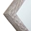 Metallic Woven Textured Framed Rectangle Wall Mirror, 24x36