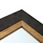 Black & Gold Framed Wall Mirror, 24x58
