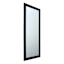 Flat Black Framed Leaner Mirror, 24x58