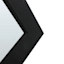 Flat Black Framed Wall Mirror, 24x58