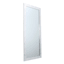 Silver Hexagon Textured Framed Leaner Mirror, 24x58