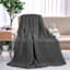 Grey Sherpa Throw Blanket, 50x60
