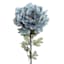 Oversized Blue Peony Floral Stem, 35"
