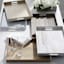 Whitewashed Rectangle Decorative Tray, 14x19