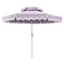 Grace Mitchell Purple Outdoor Umbrella with Fringe, 9'