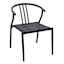 Laila Ali 2-Piece Sydney Outdoor Bistro Chairs, Black