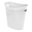 Ezy Storage White Oval Wastebasket, 12l
