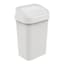 White Storage Swing Lid Trash Can, 50l