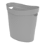 Ezy Storage Grey Oval Wastebasket, 12l