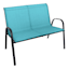 Stackable Teal Sling Patio Settee