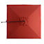 Square Offset Red Outdoor Aluminum Umbrella, 8'