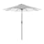 Black Awning Stripe Crank & Tilt Round Patio Umbrella, 9'