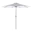 Providence Navy Blue Awning Striped Crank & Tilt Round Patio Umbrella, 9'