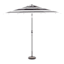 Laila Ali Modern Black & White Striped Outdoor Crank & Tilt Umbrella, 9'