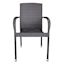Brown Wicker Stackable Patio Chair