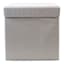 Fabric Storage Cube with Lid, Grey