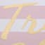 Tres Chic Pink Striped Canvas Wall Sign, 12"