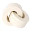 White Wooden Knot Decor, 6"