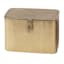 Honeybloom Gold Metal Decorative Box with Lid, 9"