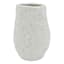 Honeybloom White Speckled Ceramic Vase, 6"