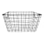 Honeybloom Tapered Dark Grey Metal Storage Basket, Extra Small