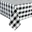 Black Buffalo Check Tablecloth, 60x84